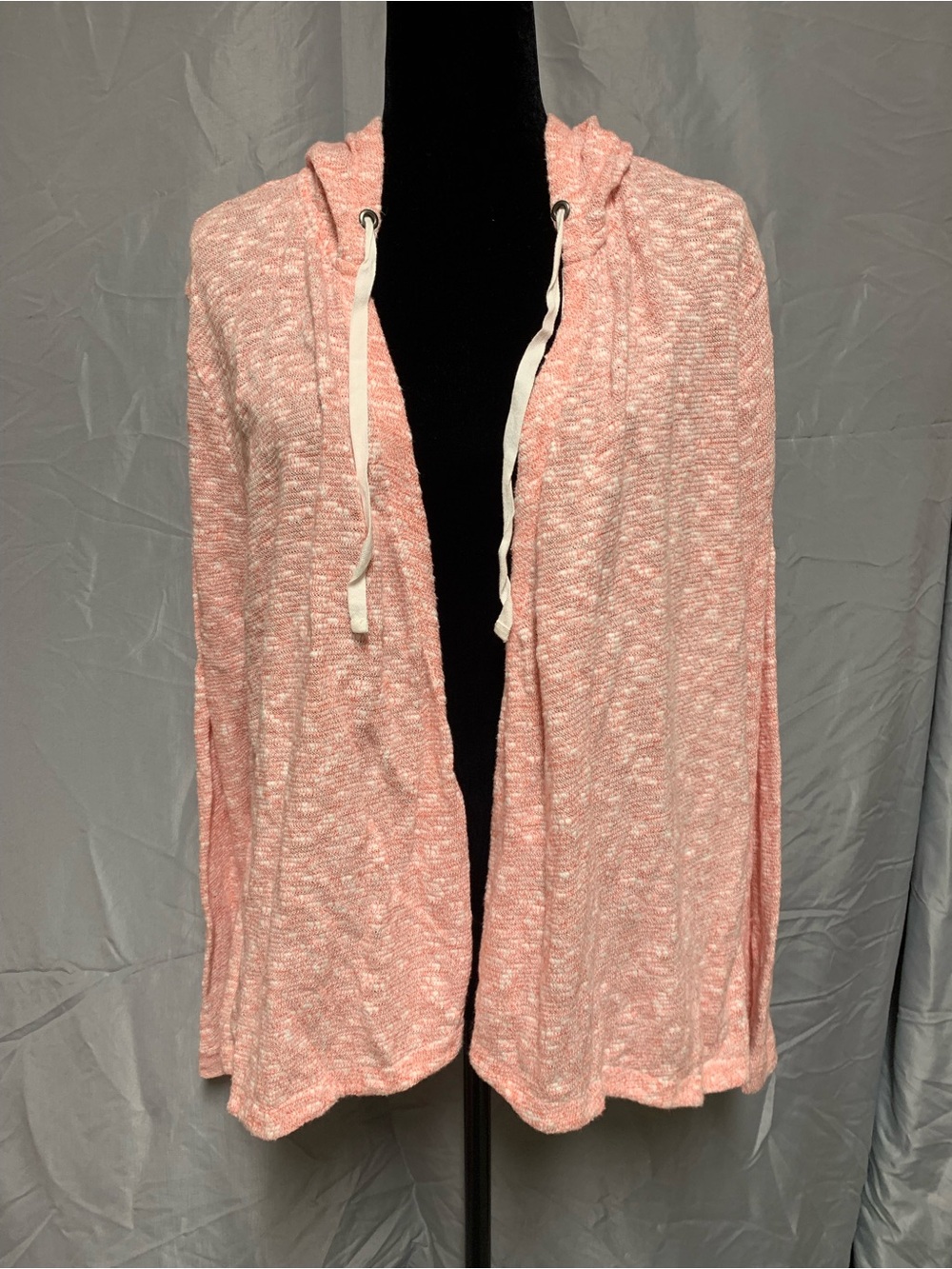 Westbound Light Pink Hooded Open-Front Coverup
